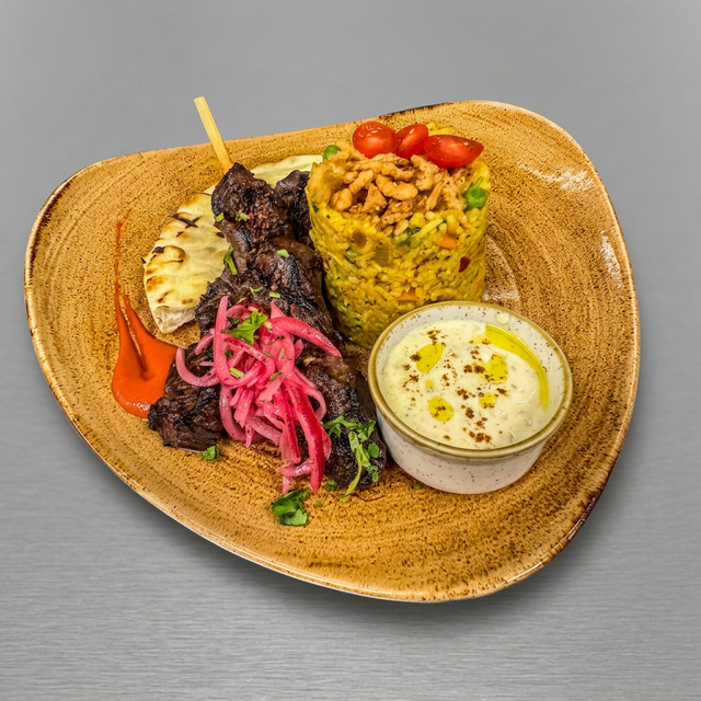 Shawarma Spiced Beef Kebab.